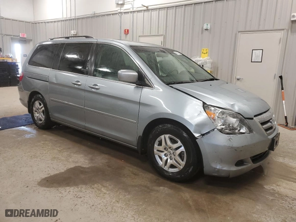 2007 Honda Odyssey EX-L with VIN 5FNRL38647B025357, listed as a Copart auction lot 46517305 with 146,172 mi miles and Clean Title. Bid and sale history available at carsss.com. Image 4.
