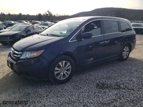 2016 Honda Odyssey SE with VIN 5FNRL5H37GB163637, listed as a Copart auction lot 44506815 with 120,361 mi miles and Salvage Title. Bid and sale history available at carsss.com. Image 1.