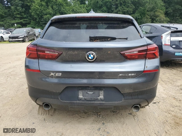 2021 BMW X2 xDrive28i with VIN WBXYJ1C06M5S94257, listed as a Copart auction lot 62391984 with 38,387 mi miles and Salvage Title. Bid and sale history available at carsss.com. Image 6.