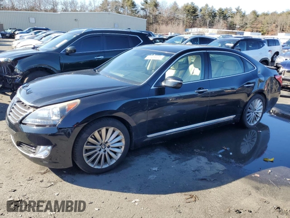 2015 Hyundai Equus Signature with VIN KMHGH4JH2FU098738, listed as a Copart auction lot 47439335 with 109,113 mi miles and Clean title. Bid and sale history available at DreamBid. Image 1.