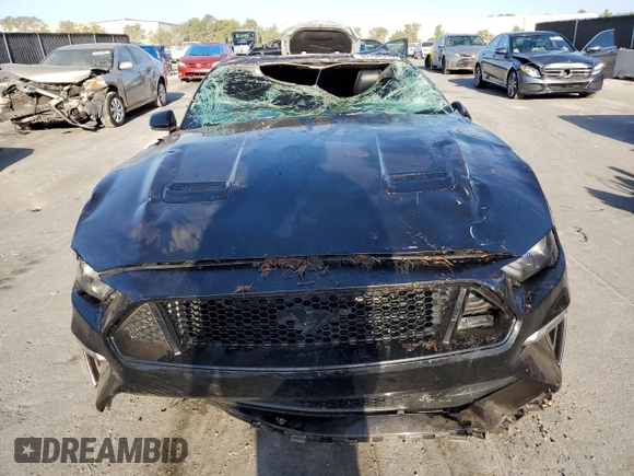 2021 Ford Mustang GT with VIN 1FA6P8CF4M5140085, listed as a Copart auction lot 55108505 with 48,670 mi miles and Non repairable. Bid and sale history available at DreamBid. Image 5.