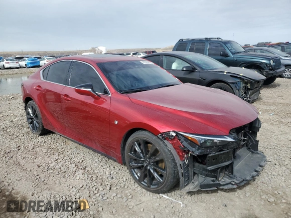 2022 Lexus IS 350 F Sport z VIN JTHGZ1B22N5052392, wystawiony jako Copart lot #47263845 z przebiegiem 19 676 mil mil oraz Szkoda całkowita • Salvage title. Historia ofert i sprzedaży dostępna na DreamBid. Obrazek 4.