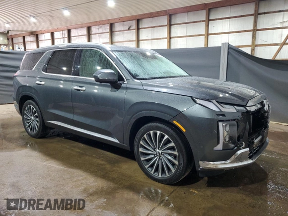 2024 Hyundai Palisade Calligraphy z VIN KM8R7DGE3RU720132, wystawiony jako Copart lot #56704085 z przebiegiem 42 314 mil mil oraz Czysty tytuł • Clean title. Historia ofert i sprzedaży dostępna na DreamBid. Obrazek 4.