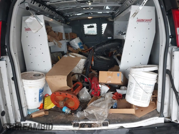 2023 Chevrolet Express Cargo с VIN 1GCWGAFP6P1250363, выставлен на аукционе IAAI как лот 41900880 с пробегом 38 474 миль миль и . История ставок и продаж доступна на DreamBid. Изображение 8.