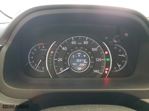 2016 Honda CR-V EX-L with VIN 5J6RM4H75GL042929, listed as a Copart auction lot 50541555 with 53,710 mi miles and Salvage Title. Bid and sale history available at carsss.com. Image 9.