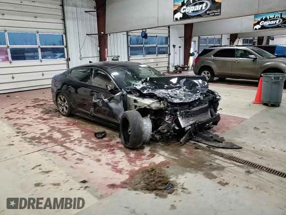 2018 Kia Stinger GT2 with VIN KNAE55LC3J6015694, listed as a Copart auction lot 51275075 with 43,999 mi miles and Salvage Title. Bid and sale history available at carsss.com. Image 10.