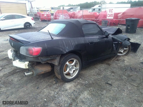 2001 Honda S2000 with VIN JHMAP11441T001223, listed as a IAAI auction lot 40479623 with NaN miles. Bid and sale history available at carsss.com. Image 4.