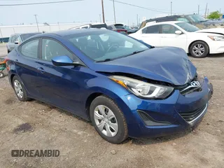 2016 Hyundai Elantra SE z VIN 5NPDH4AE5GH749627, wystawiony jako IAAI lot #42410985 z przebiegiem 125 399 mil mil oraz . Historia ofert i sprzedaży dostępna na DreamBid. Obrazek 1.