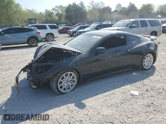 2013 Hyundai Genesis Coupe 2.0T with VIN KMHHT6KD7DU082333, listed as a Copart auction lot 53736855 with 128,725 mi miles and Clean title. Bid and sale history available at DreamBid. Image 1.