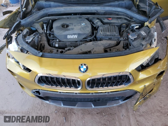 2018 BMW X2 sDrive28i with VIN WBXYJ3C39JEJ91397, listed as a Copart auction lot 62168425 with 72,594 mi miles and Salvage title. Bid and sale history available at DreamBid. Image 12.
