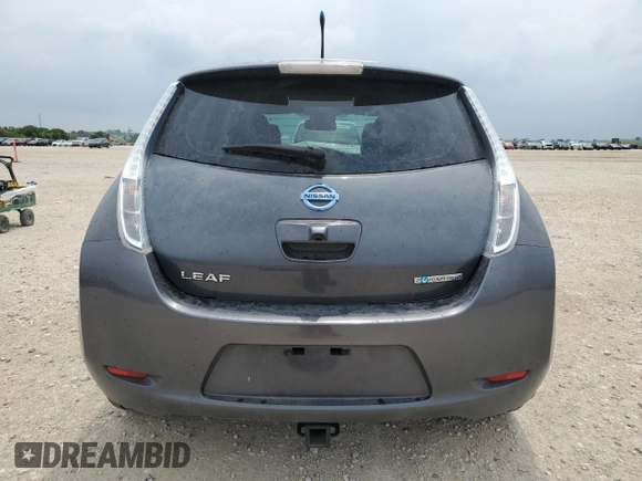 2013 Nissan LEAF S with VIN 1N4AZ0CP1DC421738, listed as a Copart auction lot 55237555 with 60,851 mi miles and Salvage title. Bid and sale history available at DreamBid. Image 6.