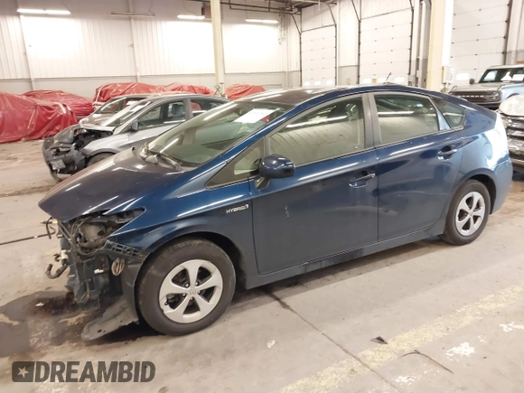 2013 Toyota Prius One with VIN JTDKN3DU8D1730070, listed as a IAAI auction lot 41831762 with 186,192 mi miles. Bid and sale history available at carsss.com. Image 23.