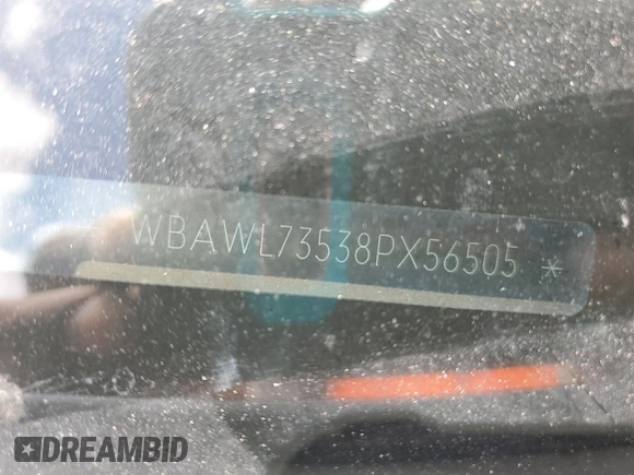 2008 BMW 3 Series 335i with VIN WBAWL73538PX56505, listed as a Copart auction lot 67090265 with 146,003 mi miles and Clean title. Bid and sale history available at DreamBid. Image 12.