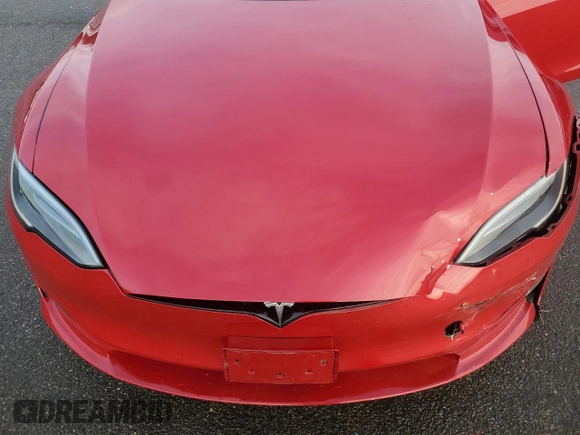 2022 Tesla Model S Plaid with VIN 5YJSA1E61NF488716, listed as a Copart auction lot 45325785 with Not provided miles and Salvage title. Bid and sale history available at DreamBid. Image 12.