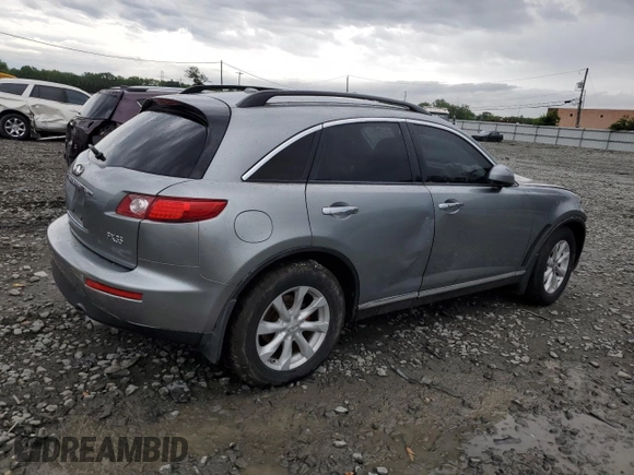 2006 Infiniti FX with VIN JNRAS08W86X210918, listed as a Copart auction lot 60262895 with Not provided miles and Salvage title. Bid and sale history available at DreamBid. Image 3.