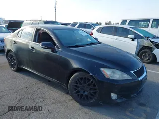 2006 Lexus IS 250 with VIN JTHBK262765004001, listed as a IAAI auction lot 42758335 with 190,474 mi miles and . Bid and sale history available at DreamBid. Image 1.