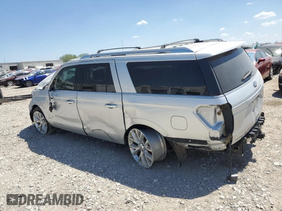 2019 Ford Expedition Max Platinum with VIN 1FMJK1MTXKEA11808, listed as a Copart auction lot 89364815 with 86,662 mi miles and Salvage title. Bid and sale history available at DreamBid. Image 2.