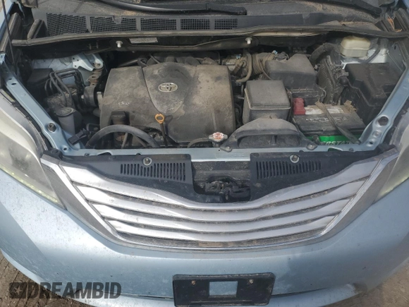 2017 Toyota Sienna with VIN 5TDDZ3DC0HS186516, listed as a Copart auction lot 50358685 with 154,348 mi miles and Salvage Title. Bid and sale history available at DreamBid. Image 12.