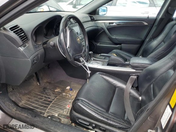 2008 Acura TL with VIN 19UUA66248A005736, listed as a Copart auction lot 49037844 with 167,205 mi miles and Salvage Title. Bid and sale history available at carsss.com. Image 6.