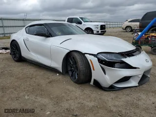 2023 Toyota GR Supra 3.0 with VIN WZ1DB0G06PW057166, listed as a Copart auction lot 52355784 with 0 mi miles and Salvage Title. Bid and sale history available at carsss.com. Image 4.