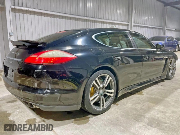 2010 Porsche Panamera Turbo with VIN WP0AC2A73AL091381, listed as a Copart auction lot 62614915 with 58,923 mi miles and Salvage title. Bid and sale history available at DreamBid. Image 4.