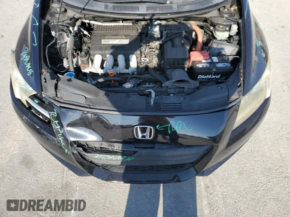 2011 Honda CR-Z with VIN JHMZF1C47BS007513, listed as a Copart auction lot 52969735 with 134,408 mi miles and Salvage Title. Bid and sale history available at carsss.com. Image 11.