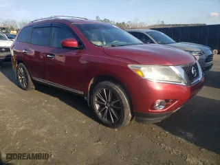 2013 Nissan Pathfinder SV with VIN 5N1AR2MM9DC613513, listed as a Copart auction lot 85639934 with 135,629 mi miles and Clean Title. Bid and sale history available at carsss.com. Image 4.