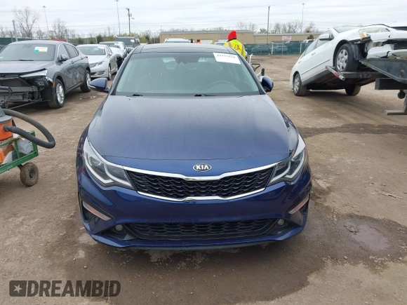 2019 Kia Optima LX with VIN 5XXGT4L38KG304763, listed as a IAAI auction lot 41977858 with 143,569 mi miles. Bid and sale history available at carsss.com. Image 12.