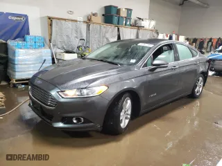 2015 Ford Fusion Titanium Hybrid with VIN 3FA6P0RU3FR147164, listed as a Copart auction lot 44761185 with 136,566 mi miles and Salvage Title. Bid and sale history available at carsss.com. Image 1.
