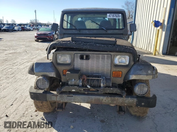 1991 Jeep Wrangler with VIN 2J4FY49S5MJ112683, listed as a Copart auction lot 47187635 with 230,342 mi miles and Clean title. Bid and sale history available at DreamBid. Image 5.