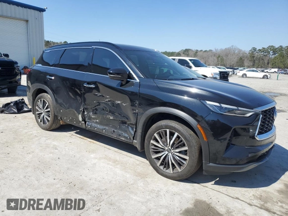 2023 Infiniti QX60 Autograph with VIN 5N1DL1HT1PC353994, listed as a Copart auction lot 46804205 with 22,876 mi miles and Salvage title. Bid and sale history available at DreamBid. Image 4.