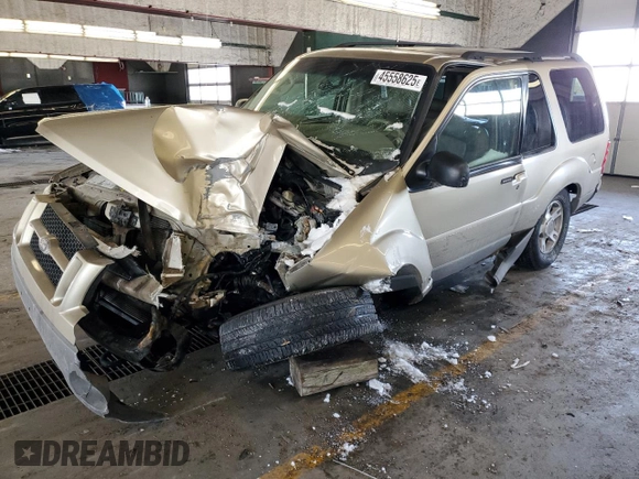 2003 Ford Explorer Sport XLS z VIN 1FMZU70E03UC11532, wystawiony jako Copart lot #45558625 z przebiegiem 64 685 mil mil oraz Szkoda całkowita • Salvage title. Historia ofert i sprzedaży dostępna na DreamBid. Obrazek 1.