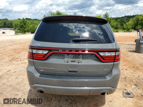 2021 Dodge Durango GT Plus with VIN 1C4RDJDG0MC644529, listed as a Copart auction lot 62770865 with 59,083 mi miles and Salvage title. Bid and sale history available at DreamBid. Image 6.