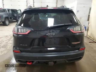2019 Jeep Cherokee Trailhawk Elite with VIN 1C4PJMBX2KD227246, listed as a Copart auction lot 87815615 with 88,636 mi miles and Salvage Title. Bid and sale history available at carsss.com. Image 6.