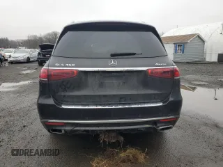 2021 Mercedes-Benz GLS 450 with VIN 4JGFF5KE7MA529553, listed as a Copart auction lot 39989374 with 34,459 mi miles and . Bid and sale history available at DreamBid. Image 6.
