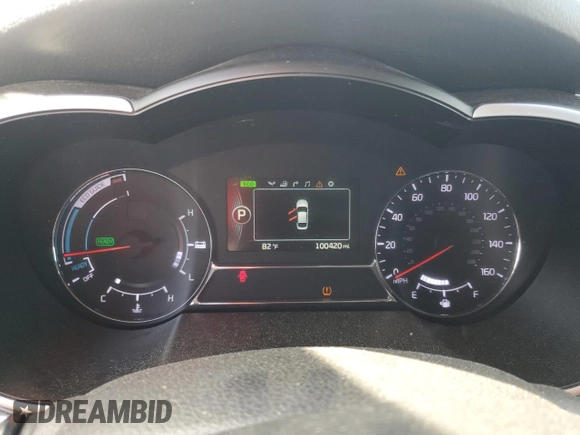 2015 Kia Optima Hybrid EX with VIN KNAGN4ADXF5083079, listed as a Copart auction lot 50986815 with 100,420 mi miles and Salvage Title. Bid and sale history available at carsss.com. Image 9.