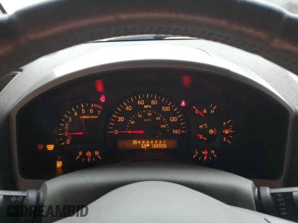 2004 Nissan Armada SE z VIN 5N1AA08A14N701309, wystawiony jako Copart lot #60516475 z przebiegiem 132 005 mil mil oraz Czysty tytuł • Clean title. Historia ofert i sprzedaży dostępna na DreamBid. Obrazek 9.