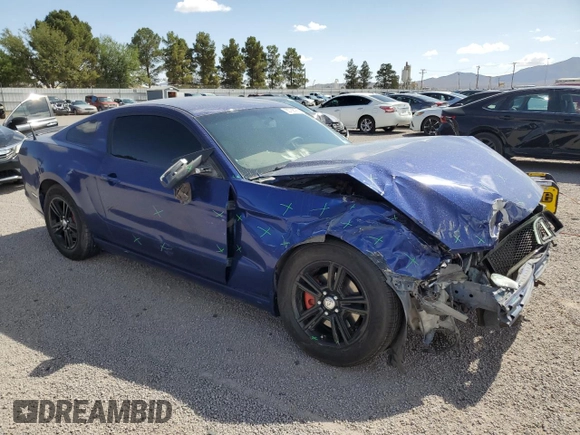 2014 Ford Mustang V6 with VIN 1ZVBP8AM6E5299523, listed as a Copart auction lot 55768065 with 128,500 mi miles and Salvage title. Bid and sale history available at DreamBid. Image 4.