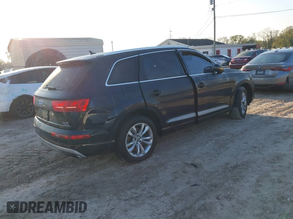 2017 Audi Q7 Premium with VIN WA1AAAF79HD026316, listed as a IAAI auction lot 41662415 with 84,436 mi miles and . Bid and sale history available at DreamBid. Image 4.