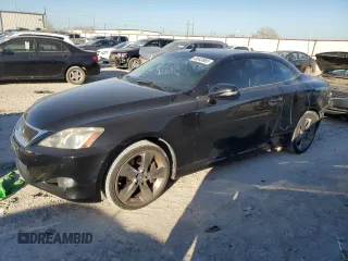 2010 Lexus IS with VIN JTHFE2C28A2504255, listed as a Copart auction lot 43643865 with 173,127 mi miles and Salvage Title. Bid and sale history available at carsss.com. Image 1.
