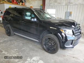 2019 Mercedes-Benz GLS 550 with VIN 4JGDF7DEXKB201499, listed as a Copart auction lot 54590684 with 45,890 mi miles and Salvage title. Bid and sale history available at DreamBid. Image 4.