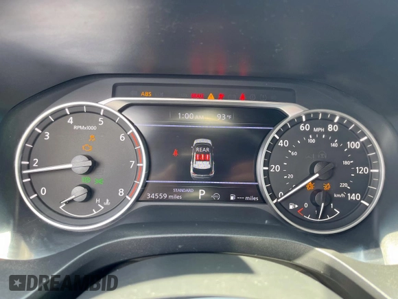 2023 Nissan Rogue S with VIN 5N1BT3AA5PC913771, listed as a Copart auction lot 59110385 with 34,559 mi miles and Salvage title. Bid and sale history available at DreamBid. Image 9.