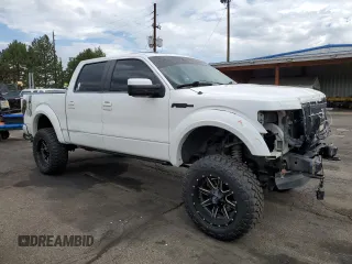 2013 Ford F-150 XL with VIN 1FTFW1ET0DKF55929, listed as a Copart auction lot 60686355 with 181,352 mi miles and Salvage title. Bid and sale history available at DreamBid. Image 4.