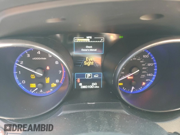 2019 Subaru Outback with VIN 4S4BSABC4K3343925, listed as a Copart auction lot 56454915 with 80,100 mi miles and Salvage title. Bid and sale history available at DreamBid. Image 9.