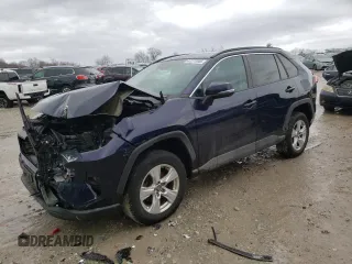 2020 Toyota RAV4 XLE with VIN 2T3P1RFV5LC086345, listed as a Copart auction lot 47277045 with 82,750 mi miles and Salvage Title. Bid and sale history available at DreamBid. Image 1.