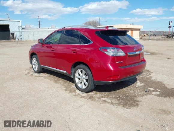 2010 Lexus RX 350 with VIN 2T2ZK1BA6AC021080, listed as a IAAI auction lot 41751493 with 173,002 mi miles. Bid and sale history available at carsss.com. Image 3.