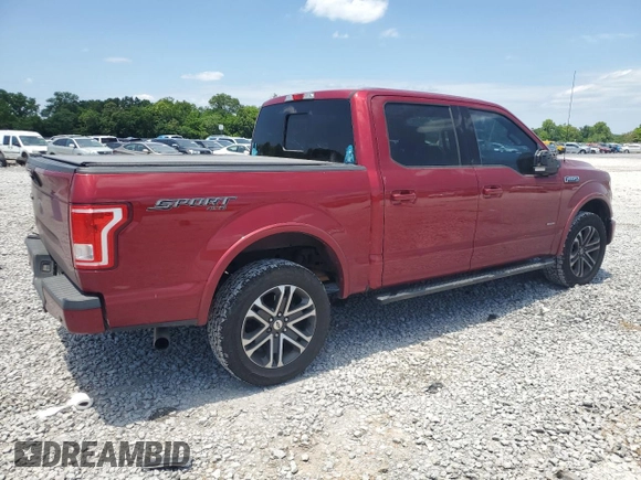 2016 Ford F-150 XLT with VIN 1FTEW1EG3GFC58231, listed as a Copart auction lot 57956055 with 132,975 mi miles and Salvage title. Bid and sale history available at DreamBid. Image 3.