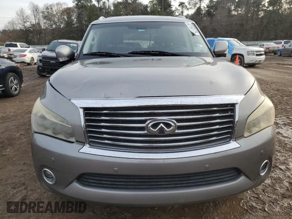 2013 Infiniti QX56 with VIN JN8AZ2NF1D9550722, listed as a Copart auction lot 42160175 with 243,578 mi miles and Salvage title. Bid and sale history available at DreamBid. Image 5.