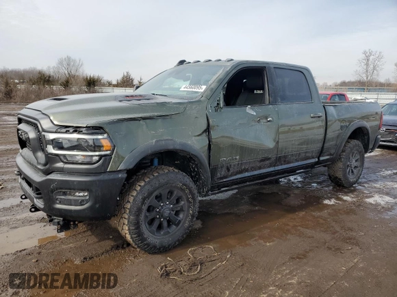 2024 Ram 2500 Rebel with VIN 3C6UR5EJ5RG172160, listed as a Copart auction lot 44560095 with 410 mi miles and Salvage Title. Bid and sale history available at carsss.com. Image 1.