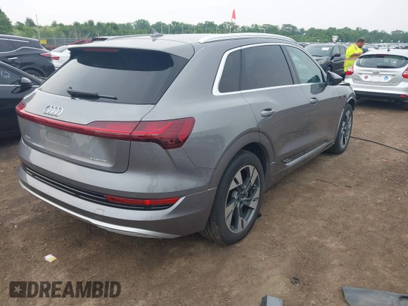 2022 Audi e-tron Premium with VIN WA1AAAGE1NB003892, listed as a IAAI auction lot 42391555 with 48,771 mi miles and . Bid and sale history available at DreamBid. Image 4.